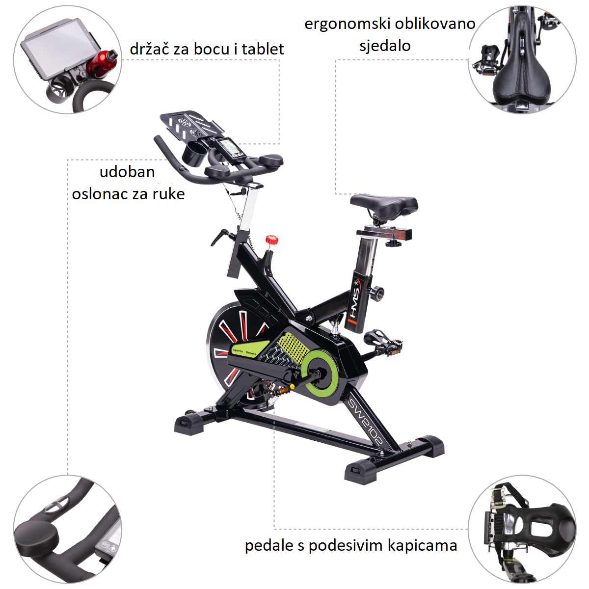 Spinning bike HMS Lime SW2102