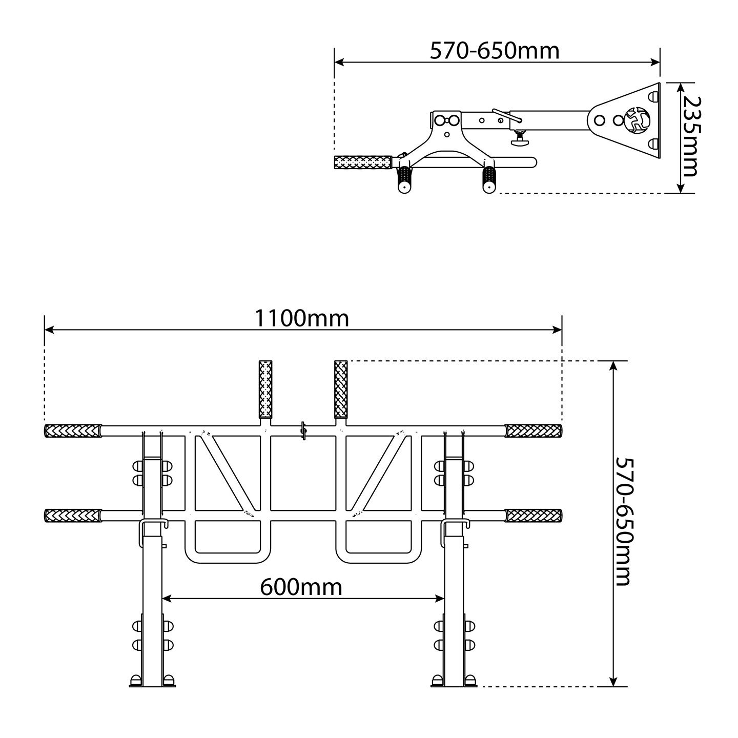 Sprava za zgibove "Monkeybar" K-Sport KSSL040