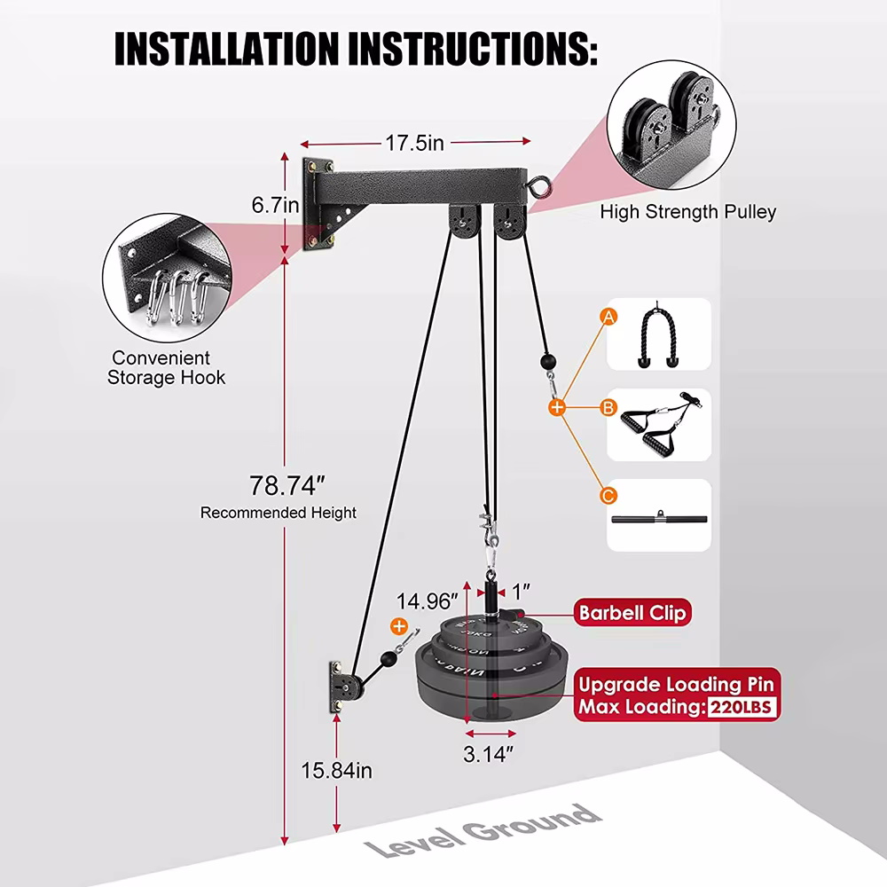 Cable Pulley System Paracot Pull 750 Max