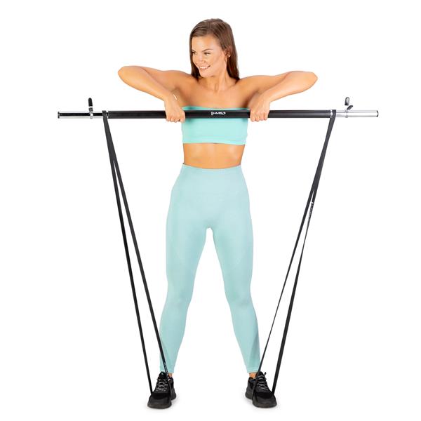 Ravna šipka Body Pump 140 cm + Latex trake za vježbanje